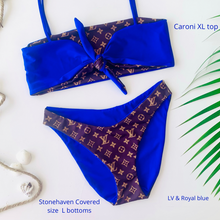 Load image into Gallery viewer, LV bikini set - select SOLID color and style
