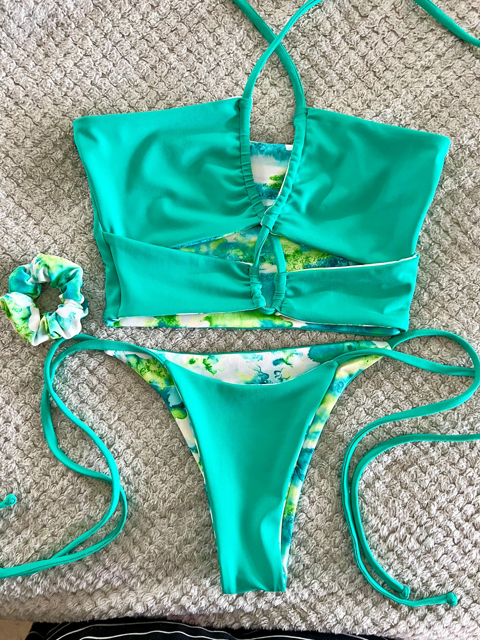 Teal bikini set on sale