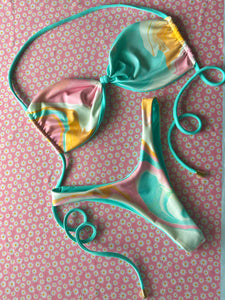 Pastel Swirl Bikini Set